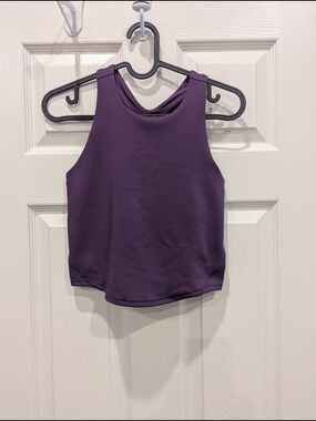 DSG Plum High-Neck Athletic Tank Top